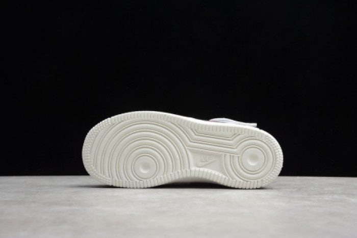 KIDS NIKE AIR FORCE 1 MID 07 WHITE BLACK RED 314197-101