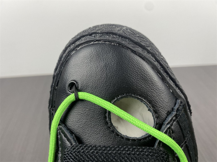 Off-White x Nike Blazer Low "Black / Green" DH7863-001